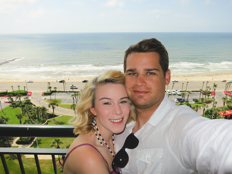 [Ryan and I May 2013 in Galveston Texas right before moving to Cleveland]